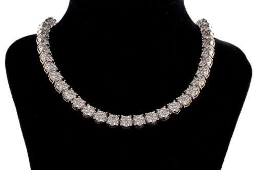 6.20ct Round Diamond Necklace