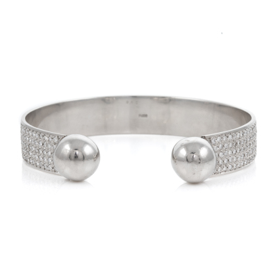 8.08ct Diamond Bangle in Platinum 111.2g - 5