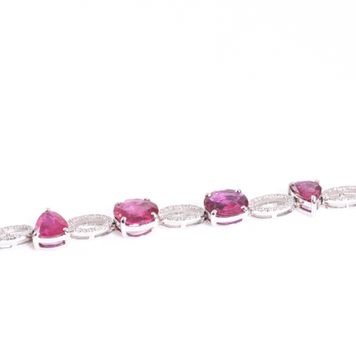 8.00ct Ruby & 0.39ct Diamond Bracelet - 5