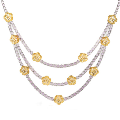 38.80ct Pink Sapphire & Diamond Necklace - 5