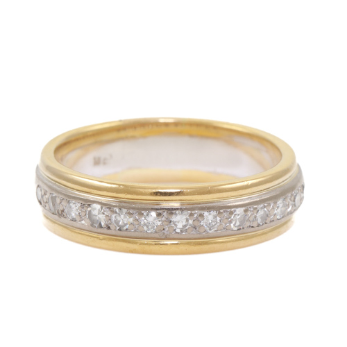 0.25ct Two Tone Diamond Mens Ring