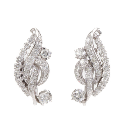 1.29ct Diamond Spray Earrings