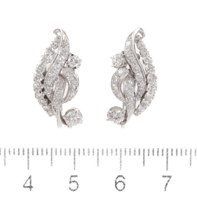 1.29ct Diamond Spray Earrings - 3