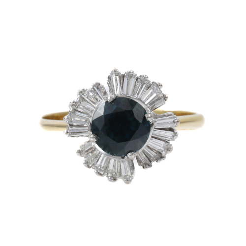 1.77ct Sapphire and Diamond Ring