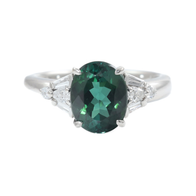 2.26ct Tourmaline and Diamond Ring