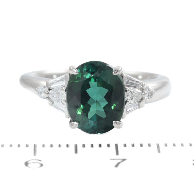 2.26ct Tourmaline and Diamond Ring - 6