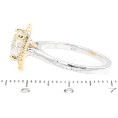 1.70ct Diamond Halo Ring GIA E SI1 - 7