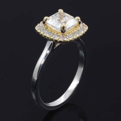 1.70ct Diamond Halo Ring GIA E SI1 - 8