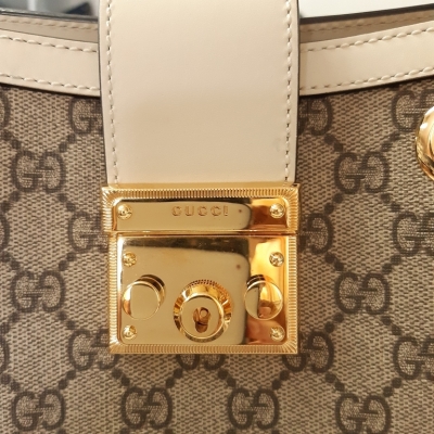 Gucci GG Supreme Padlock Shoulder Bag - 4