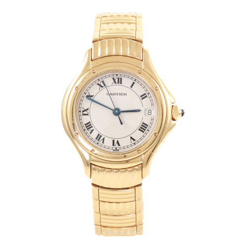 Cartier Cougar 18ct Gold Watch 74.5g