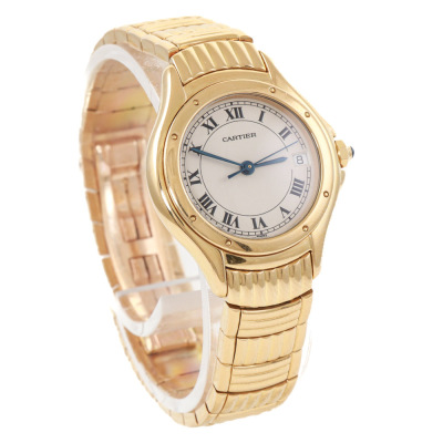 Cartier Cougar 18ct Gold Watch 74.5g - 2