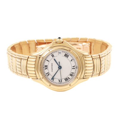 Cartier Cougar 18ct Gold Watch 74.5g - 3