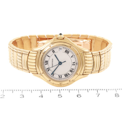 Cartier Cougar 18ct Gold Watch 74.5g - 5