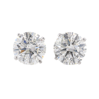 4.03ct Diamond Studs GSL H