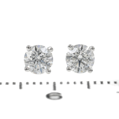 0.66ct Diamond Studs GIA D VVS1 - 2