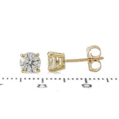 1.00ct Diamond Studs GIA D VS1 - 4