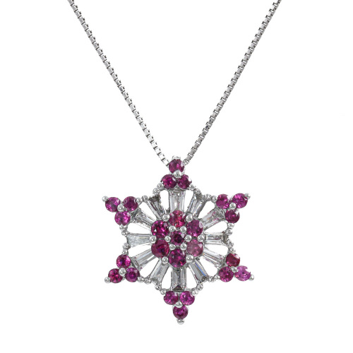 Ruby and Diamond Pendant