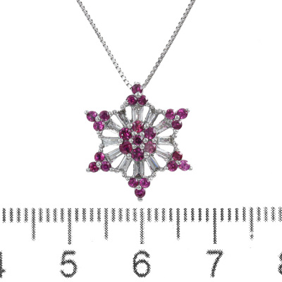 Ruby and Diamond Pendant - 2