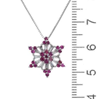 Ruby and Diamond Pendant - 3