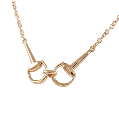 Gucci Horsebit Diamond Chain Necklace - 4