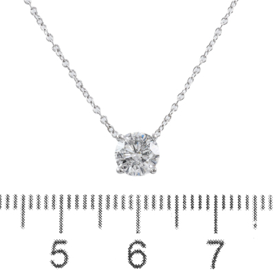 0.78ct Diamond Solitaire Pendant - 2