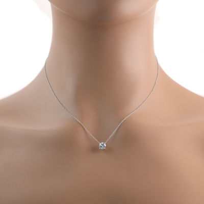 0.78ct Diamond Solitaire Pendant - 5