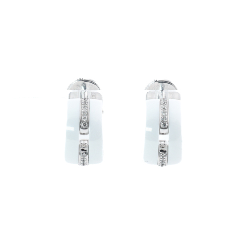 Chanel Ultra Diamond & Ceramic Earrings