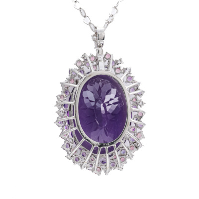 62.23ct Amethyst & Mixed Gemstone Pendant - 5