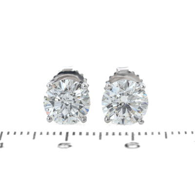 3.01ct Diamond Studs GIA H SI2 - 2