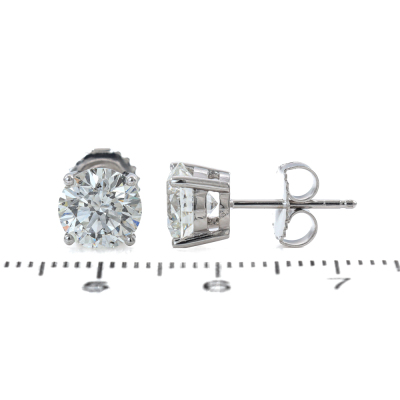 3.01ct Diamond Studs GIA H SI2 - 5