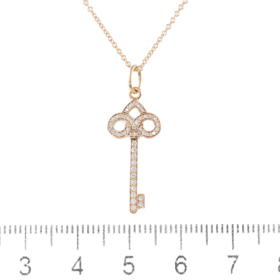 Tiffany & Co. Fleur de Lis Key Pendant - 2