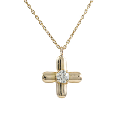 0.34ct Diamond Cross Pendant