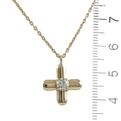 0.34ct Diamond Cross Pendant - 3