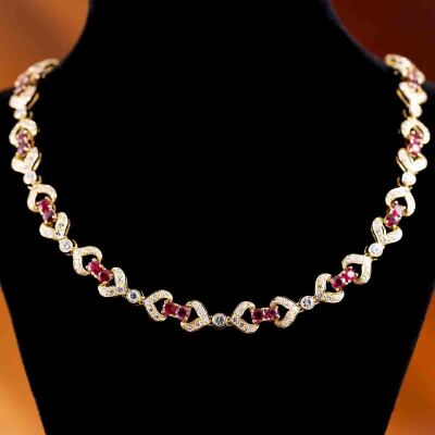 6.80ct Ruby & 4.75ct Diamond Necklace - 8