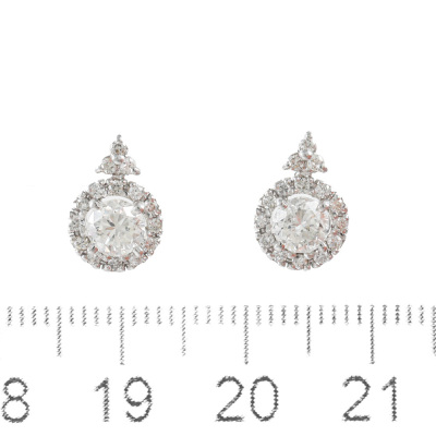 1.12ct Diamond Earrings - 2