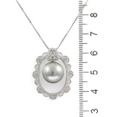 11.1mm Tahitian Pearl Pendant - 3