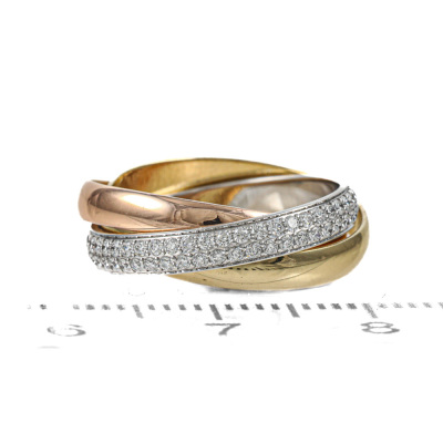 Cartier Trinity Diamond Ring - 2