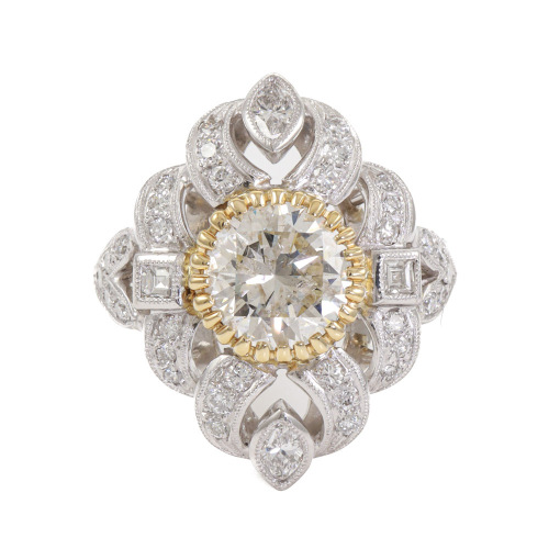 2.02ct Centre Round Diamond Ring GSL