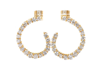 3.11ct Round Diamond Earrings