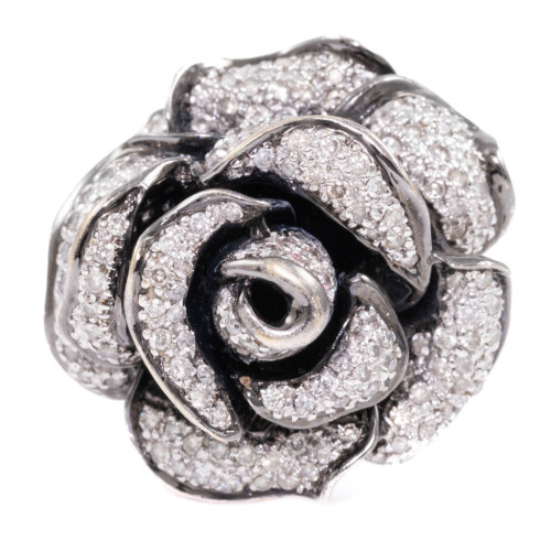 1.00ct Diamond Rose Dress Ring