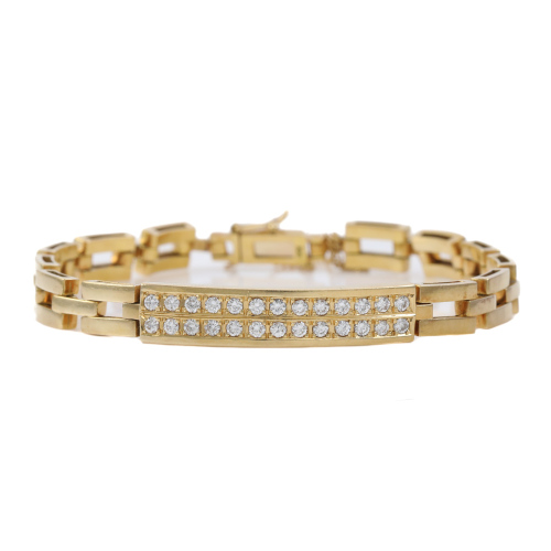 0.74ct Diamond Gold Bracelet 22.6g