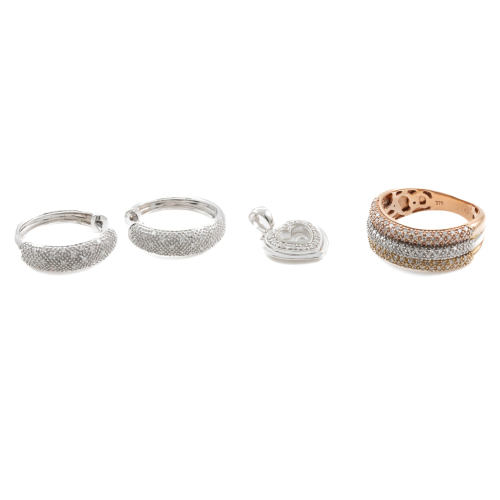 3 Piece Set: Ring, Earrings, Pendant