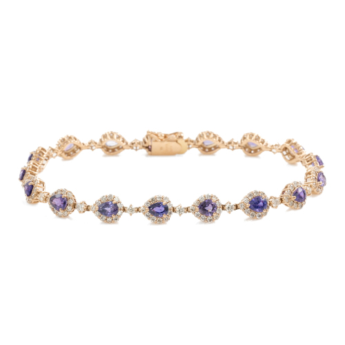 5.29ct Sapphire & Diamond Bracelet