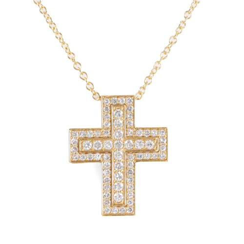 0.85ct Diamond Cross Pendant