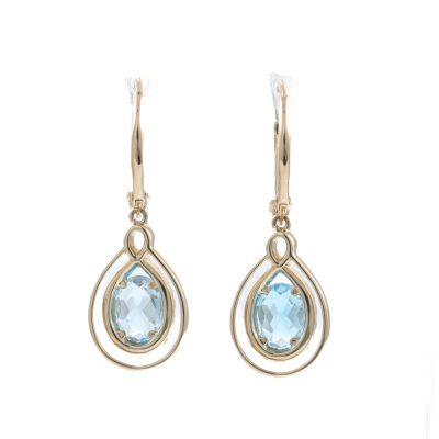 1.83ct Topaz and Diamond Earrings - 2