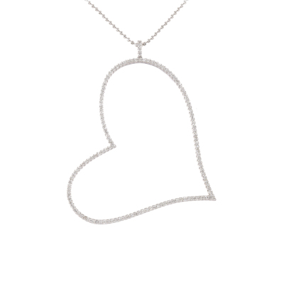 0.66ct Diamond Heart Pendant