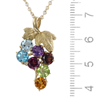 3.15ct Coloured Gemstone Pendant - 3