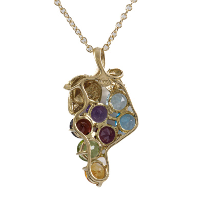 3.15ct Coloured Gemstone Pendant - 4