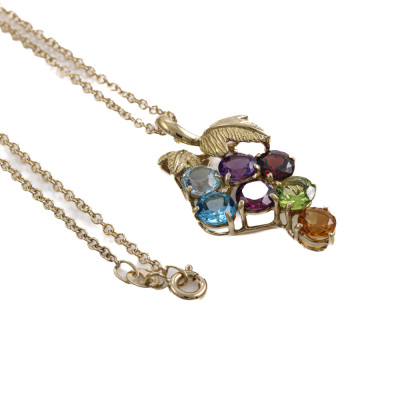 3.15ct Coloured Gemstone Pendant - 6