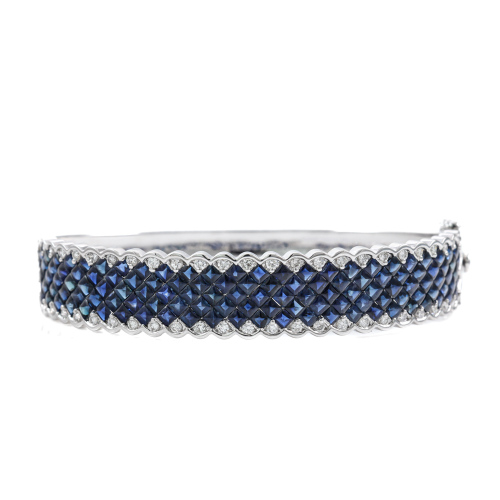 13.00ct Sapphire and Diamond Bangle